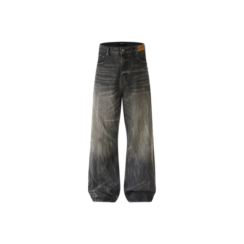 MOO&TONAL Черные Женские Джинсы