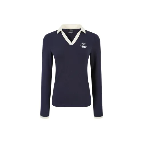 ENDWEEP Темно-синие женские футболки T