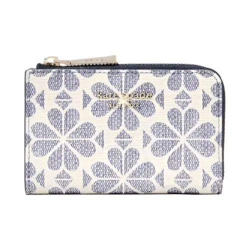 Kate Spade Цветочный дизайн Монетница Key Pouch Женские Синий и Белый