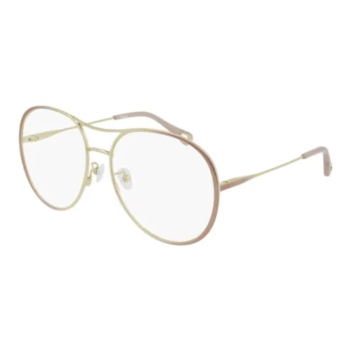 Chloe Металл Aviator Оправы для очков Женские Золото