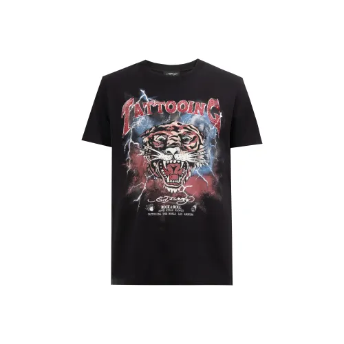 Ed Hardy Черные Мужские T-Рубашки
