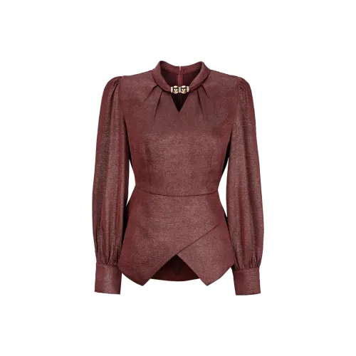 Tang Xi Красно-золотые Женские Рубашки