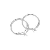 6 см Титановый стальной простой кулон Серьги 1 пара [Включает 999 серебряную заклепку для уха]