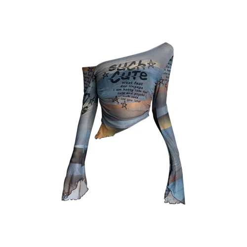 FOCOS STUDIO Расклешенный рукав T-рубашка Женская