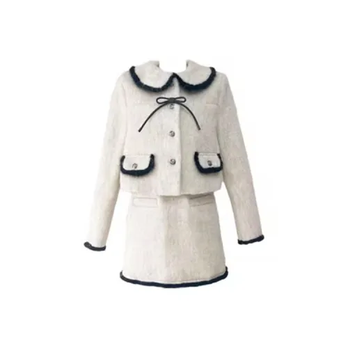 ABBY GODDESS Экрю Женские Комплекты с Юбкой