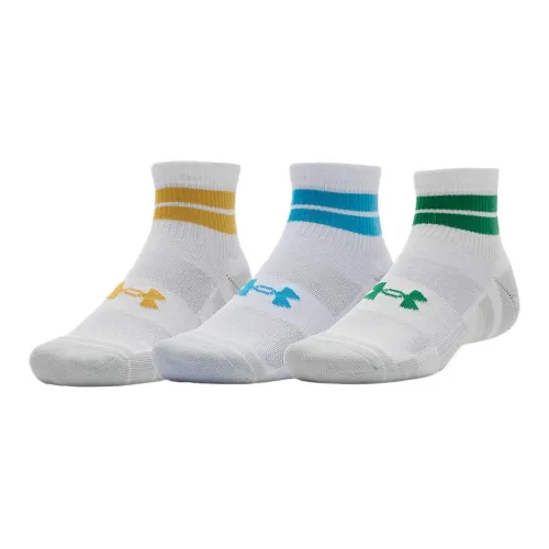 Under Armour Технические Белые 104 3 Пачки Унисекс Носки MID до икры