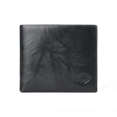 Jeep Кошелек из натуральной коровьей кожи стандартный мужской черный