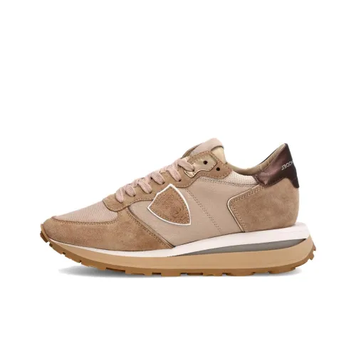 PHILIPPE MODEL Tropez Haute Высокая устойчивость к истиранию Низкий топ Повседневная обувь Женская Бежевый Коричневый