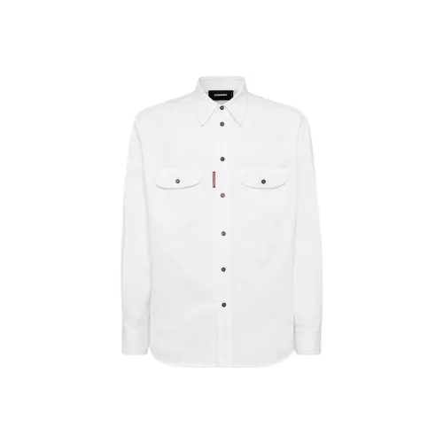 DSQUARED 2 Белые Мужские Рубашки