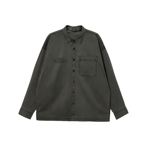 JACK&JONES E06 Черный Оливковый Мужская Рубашка