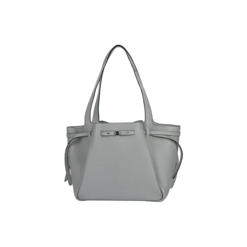 TORY BURCH Коровья кожа Тоут Сумка Сумка для покупок Сумка на плечо Средний Женская Светло-пшеничный серый