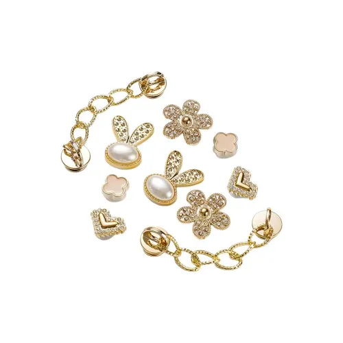 Fortune Horse Металл CHANEL Inspired Сердце Индивидуальный Универсальный Модный Аксессуары для обуви Унисекс