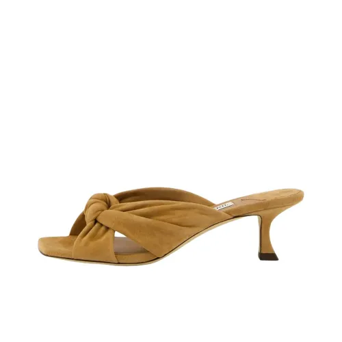 Jimmy Choo Avenue Шлепанцы 5 см Женские Коричневые