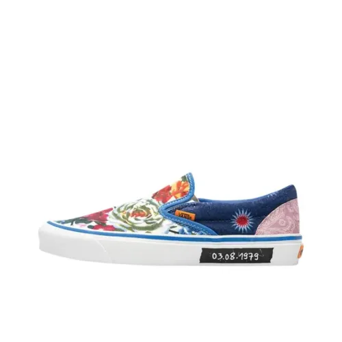 Размер? x Vans Slip On Скейтборд Кроссовки Унисекс Синий Белый