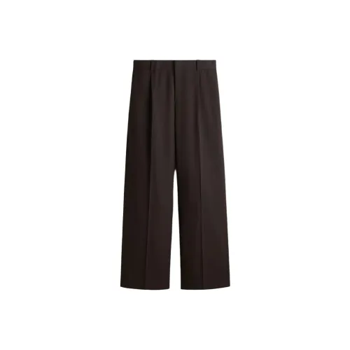 H&M Темно-коричневые мужские брюки для костюма