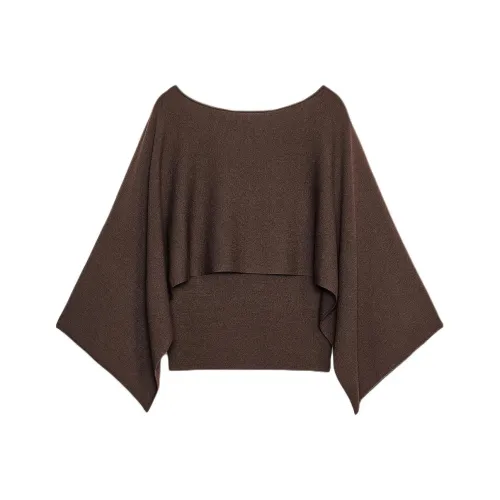 ZARA Коричневый Женский Трикотаж