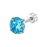 [Озеро Синий] Одиночные медицинские серьги-гвоздики из титанового стального сплава