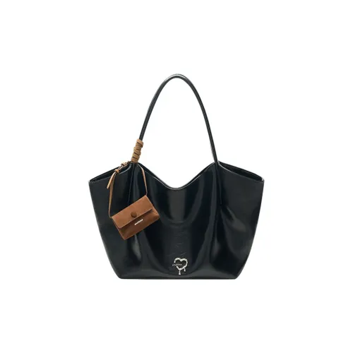 ONE TIME Сумка Tote из синтетической кожи сумка через плечо стандартная женская черная