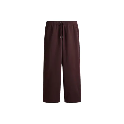 H&M Темно-сливовые мужские вязаные тренировочные брюки
