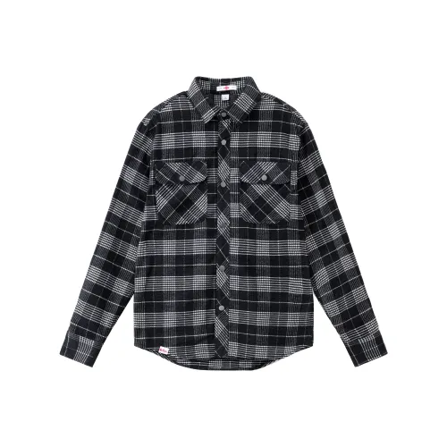 Lee Cooper Осенне-зимний стиль рубашка в клетку мужская