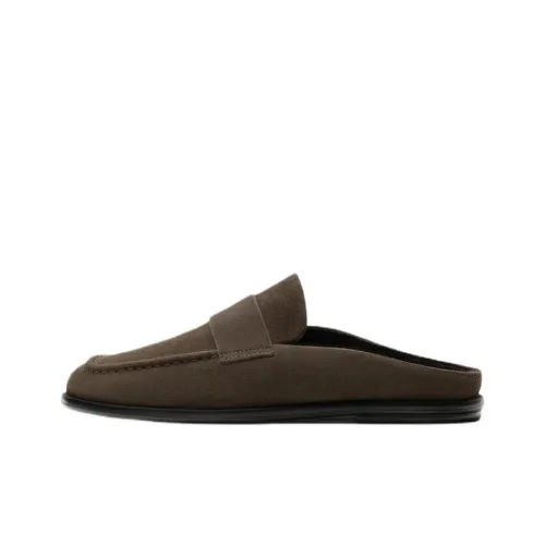 ZARA Устойчивые к истиранию Домашние тапочки Мужские Тауповые