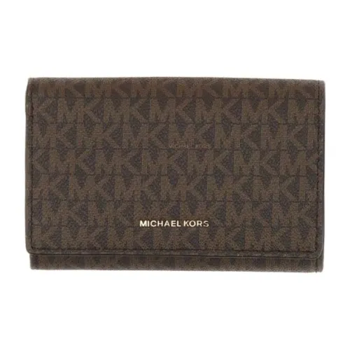 MICHAEL MICHAEL KORS Застежка на кнопке Кошелек Стандартный Женский Коричневый