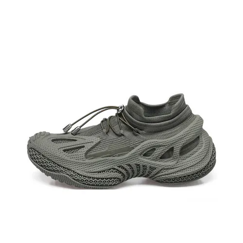 Worm's Home Дышащее покрытие MID Топ Толстая подошва Кроссовки Женские