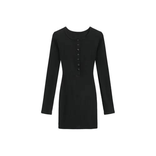 BOVCKEI Длинное платье с длинными рукавами женское