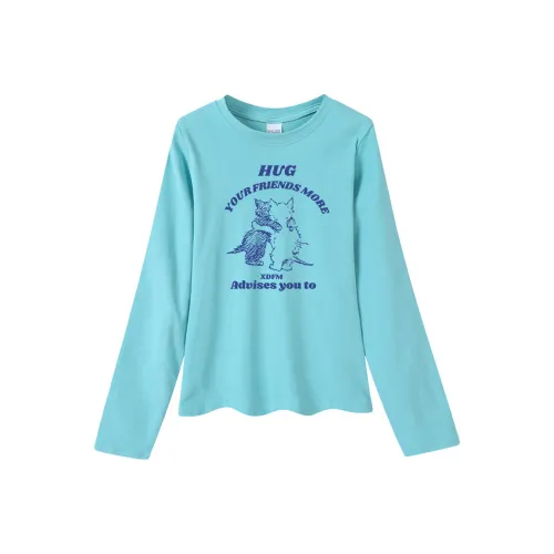 XDFM Длинный рукав Т-рубашка Женская