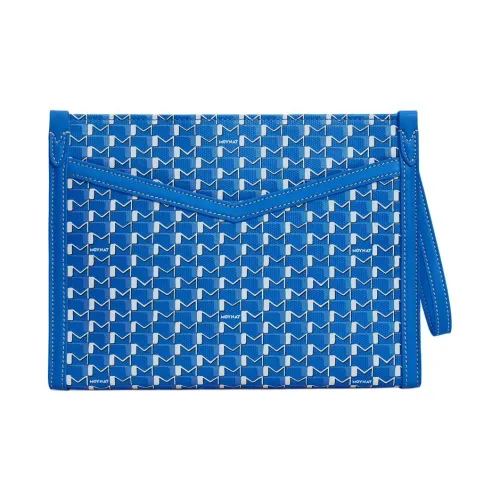 Moynat Canvas Clutch Женские Blue
