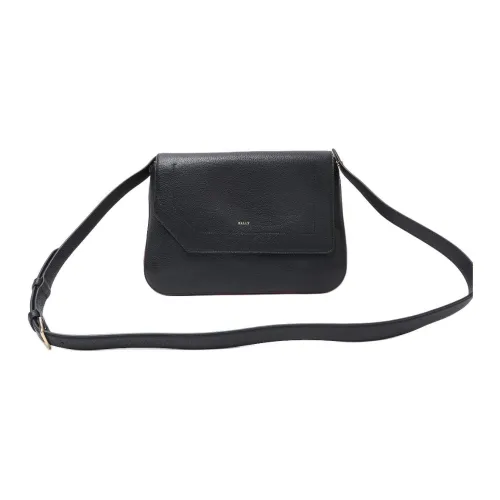 BALLY Сумка через плечо из коровьей кожи плечевая сумка среднего размера женская черная красная