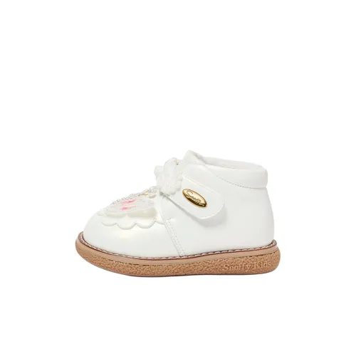 Snoffy Устойчивые к истиранию Термические Поддерживающие Детские ботинки Миндаль Кремово-белый Для детей 3-7 лет