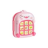 [Подарочная коробка комплект] Розовый утка музыкальный мобильный телефон двусторонний Busy Board