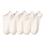 Белый, модный бренд, ассорти, 5 пар