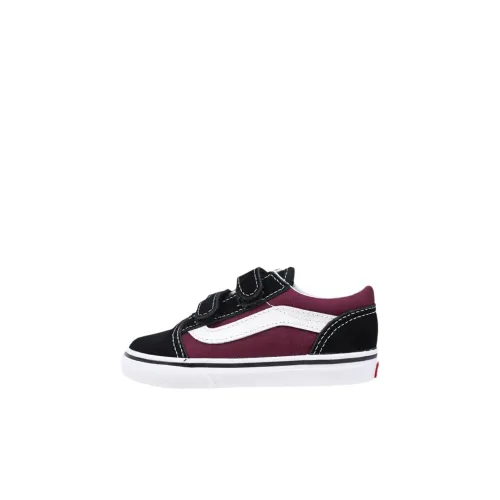 Vans Old Skool V Low Топ Обувь для малышей Burgundy Infant And Toddler
