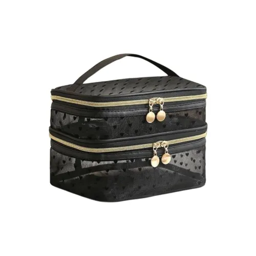 Search Blue Двойной слой Сетка Ткань Сумка для туалетных принадлежностей Путешествие