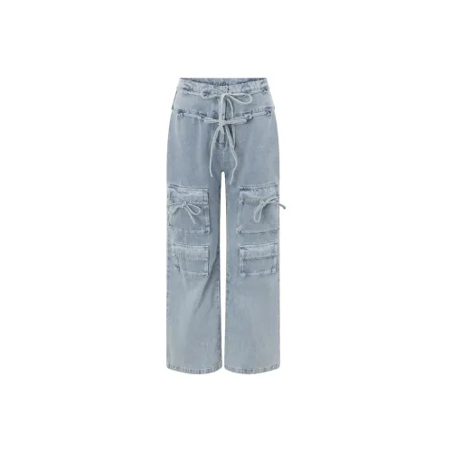 SABO SKIRT Светло-синие женские джинсы