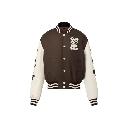 LOUIS VUITTON x Tyler Бейсбольная куртка Куртки и пальто Мужской Коричневый