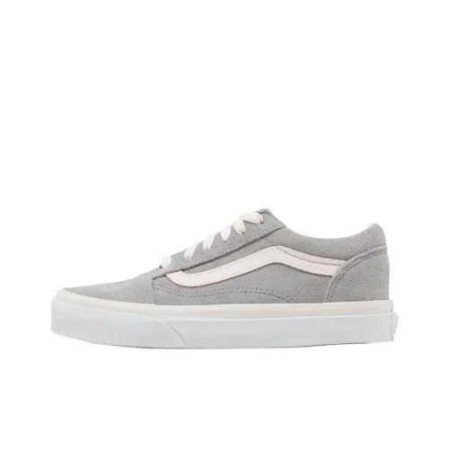 Vans Old Skool Low Топ Детские Скейтбординги Серый Подростки