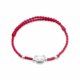 Милый медведь шнурок браслет [красный]