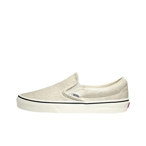 Vans CLASSIC Slip-On Скейтборд Кроссовки Мужские Бежевые