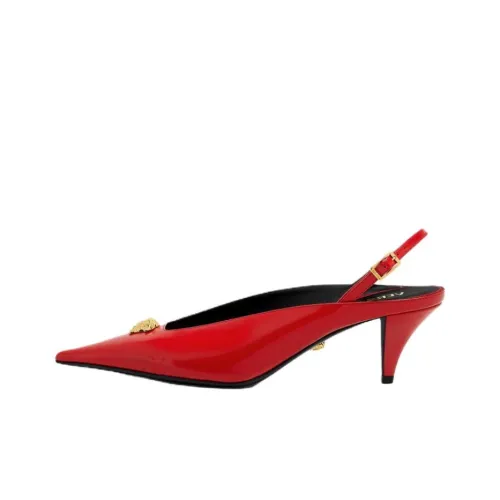 VERSACE La Medusa VERSACE Конусный каблук Высокие каблуки 5,5 см Женские Красный