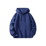 [Loose Fit Soft Cotton Comfortable] Синий (Me45 Smile Label Bottom Right A Logo)