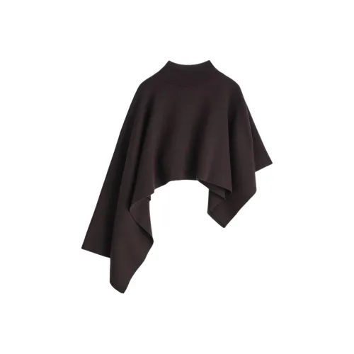 COS Темно-коричневый женский плащ