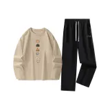 Хаки (Ta Гора Облако Язык) + Черный (Ta Гора Облако Язык Логотип на брюках)