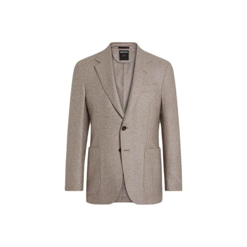 Ermenegildo Zegna Light Beige Men's Jackets Эргенжильдо Зегна Светлый Бежевый Мужские Куртки