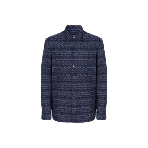 MISSONI Мужские Синие Рубашки