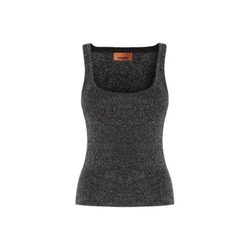 MISSONI Женские майки серебристо-серого цвета