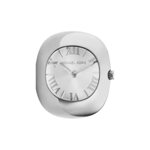 MICHAEL KORS Женские часы Кварцевый механизм Ремешок из нержавеющей стали 24 мм Серебристый циферблат
