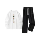 Белый (Ta Гора Облако Язык) + Черный (Логотип на брюках Ta Гора Облако Язык)